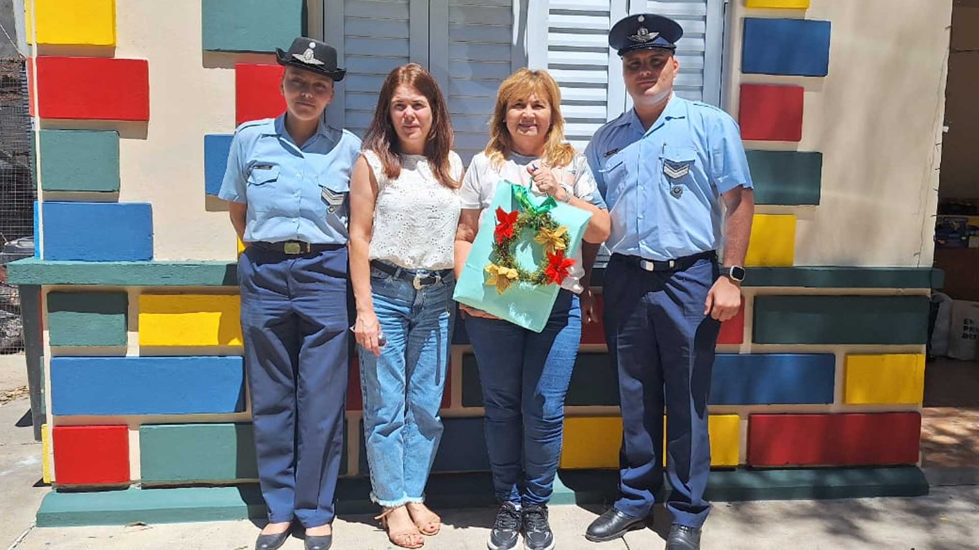 La III Brigada Aérea entregó alimentos no perecederos a un hogar de tránsito del norte santafesino