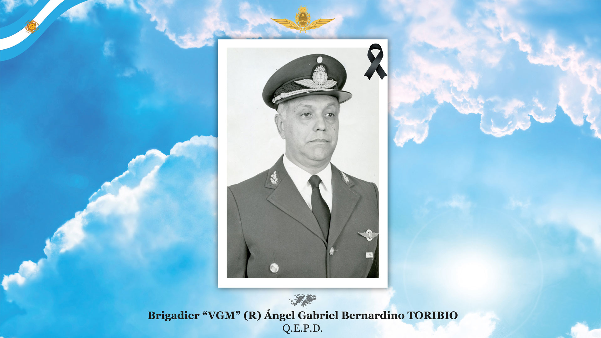 La Fuerza Aérea Argentina recuerda al brigadier “VGM” Ángel Gabriel Bernardino Toribio