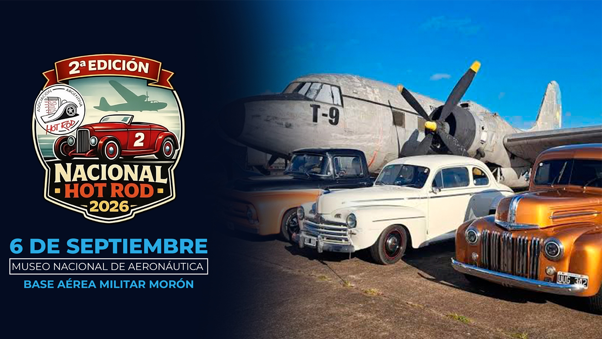 El Museo Nacional de Aeronáutica abre sus puertas al Encuentro Nacional de Hot Rod